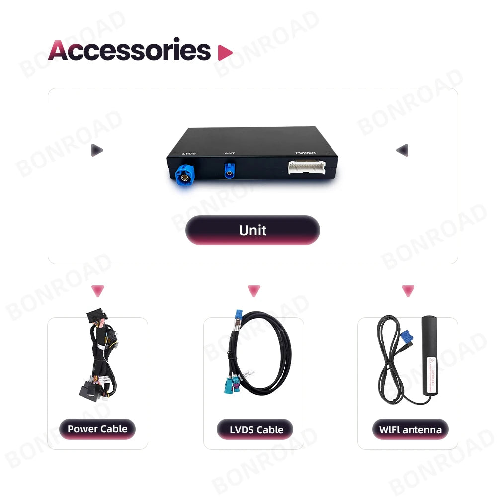 Draadloze CarPlay Adapter – Android Auto Interface – Bluetooth Connector – Mirror Link – Peugeot Citroën SMEG MRN Versie – Draadloze Verbinding – Plug & Play Installatie