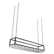Wine Glass Rack - Hanging Wine Glasses - Hanging Wine Glass Holder - Hanging Wine Glass Rack - 7kg - Black