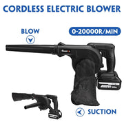 Elektrische - luchtblazer - en - Stofzuiger - Handblazer - 1500W - Volume - Schakelaar vast te zetten - Afneembare blaaspijp en stofzak - 3m lange kabel - Inclusief 2 batterijen - Handig! - QUORE