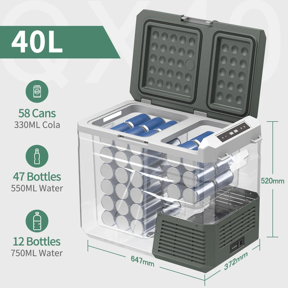 Draagbare Koelkast – Camping Koelbox – Auto Koelkast – Mini Frigo – Camper Koelkast – 40L – Koelen En Vriezen Tot -20°C