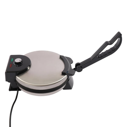 Pannenkoeken Maker - Roti Maker - Elektrische Chapati Maker - RVS - Persmachine Voor Indiase Stijl Chapati - Tortilla, Roti