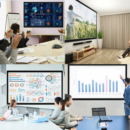 Vevor - Beamer Scherm - Projector Screen - Projector Scherm - Projector Doek - Draagbare Beamer - 100in - 16:9 - Projector Scherm voor Beamer - Home Cinema Thuisbioscoop - QUORE
