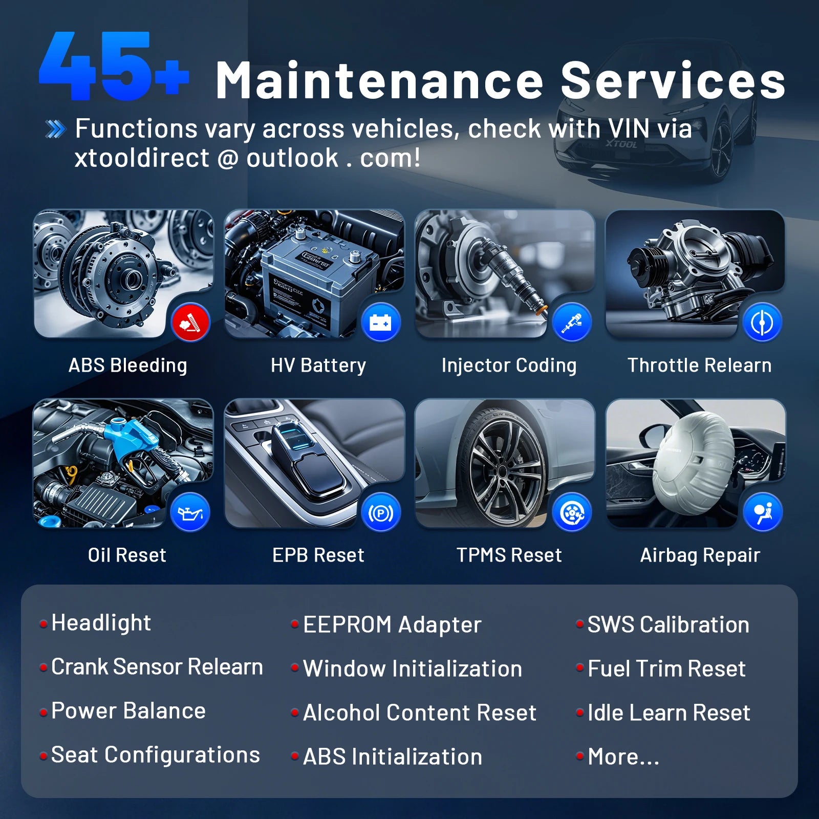 Autodiagnosetool – Diagnoseapparaat – ECU Programmeur – Diagnosescanner – Auto Scanner – 9,7-inch Touchscreen – 45+ Onderhoudsfuncties - QUORE