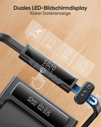 Loopband – Treadmill – Hardloopband – Trainingsapparaat – Fitnessapparaat – 4-in-1 Training – Verstelbare Hellingshoek