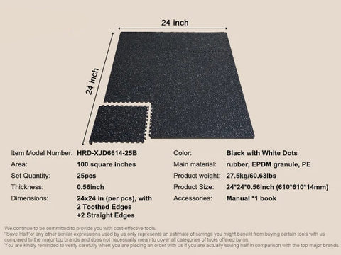 Rubber tegels - puzzelmat - speelmat - EVA schuim speelmat - 0.56 Inch - met EVA schuim dikke vloermatten - in elkaar grijpende puzzel voor sportschool thuis - wit 100m²