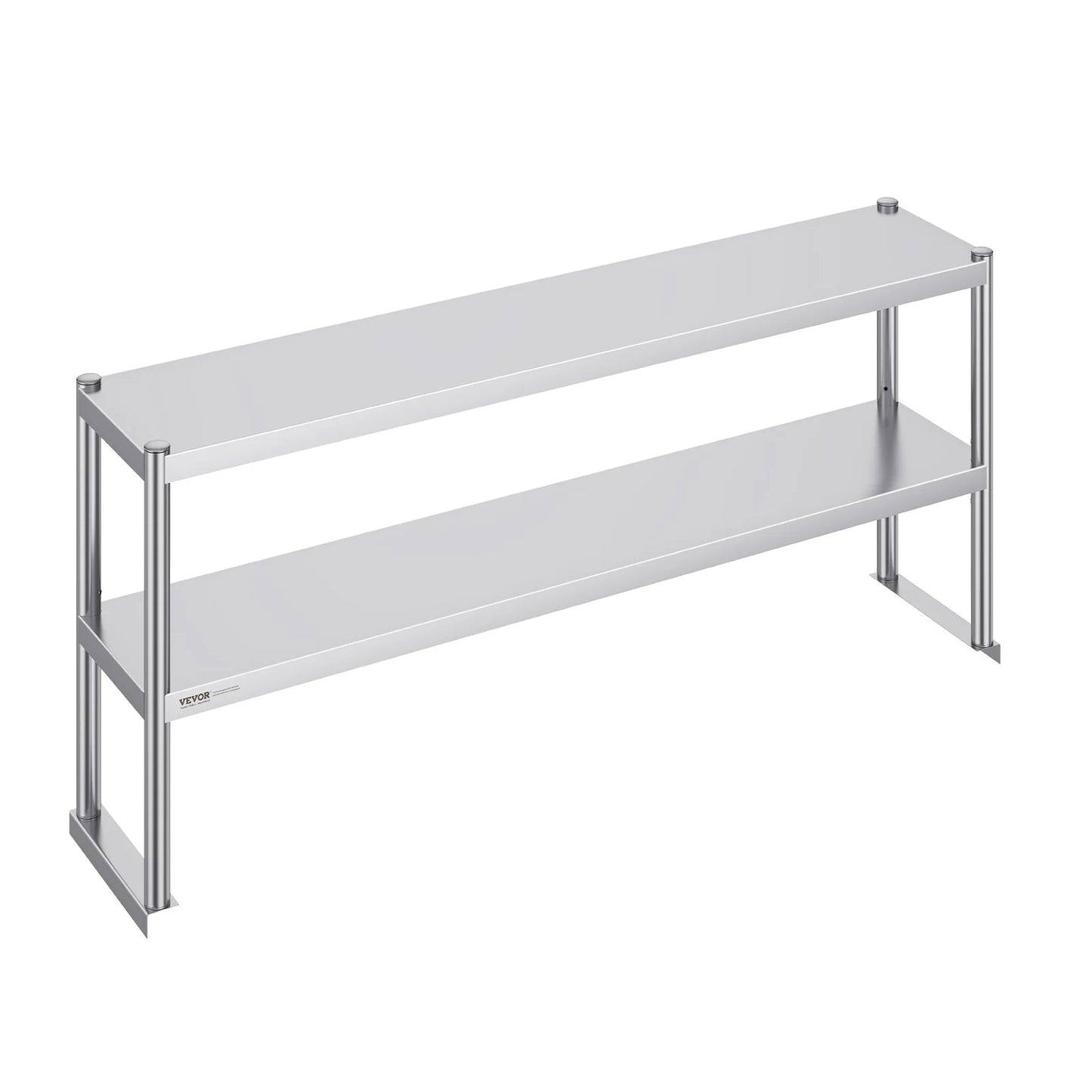 RVS Werktafel -  Keukeneiland - Kookeiland - RVS Werktafel met Verstelbare Bovenplank - 12 x +48 inch  - voor Keukens, Restaurants & Werkplaatsen