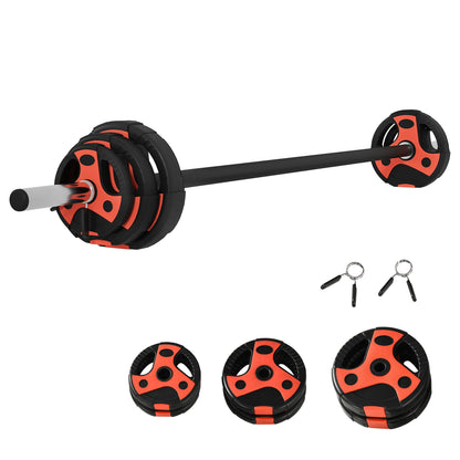 Halterset - Verstelbare - Halterstang - 20 kg Gewichtset - 1.25 kg - 2.5 kg - 5 kg Schijven - Voor Krachttraining -  en Fitness - Duurzame Gewichtsplaten - QUORE