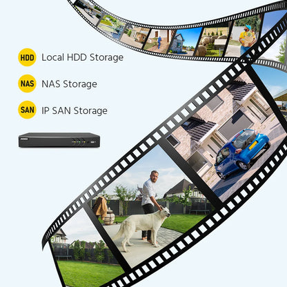 4K Ultra HD Beveiligingssysteem – CCTV Camera Set – Videobewaking Systeem – Surveillance Camera’s – Beveiligingscamera’s – 8-Kanaals DVR – 8MP Resolutie – IP67 Weerbestendig