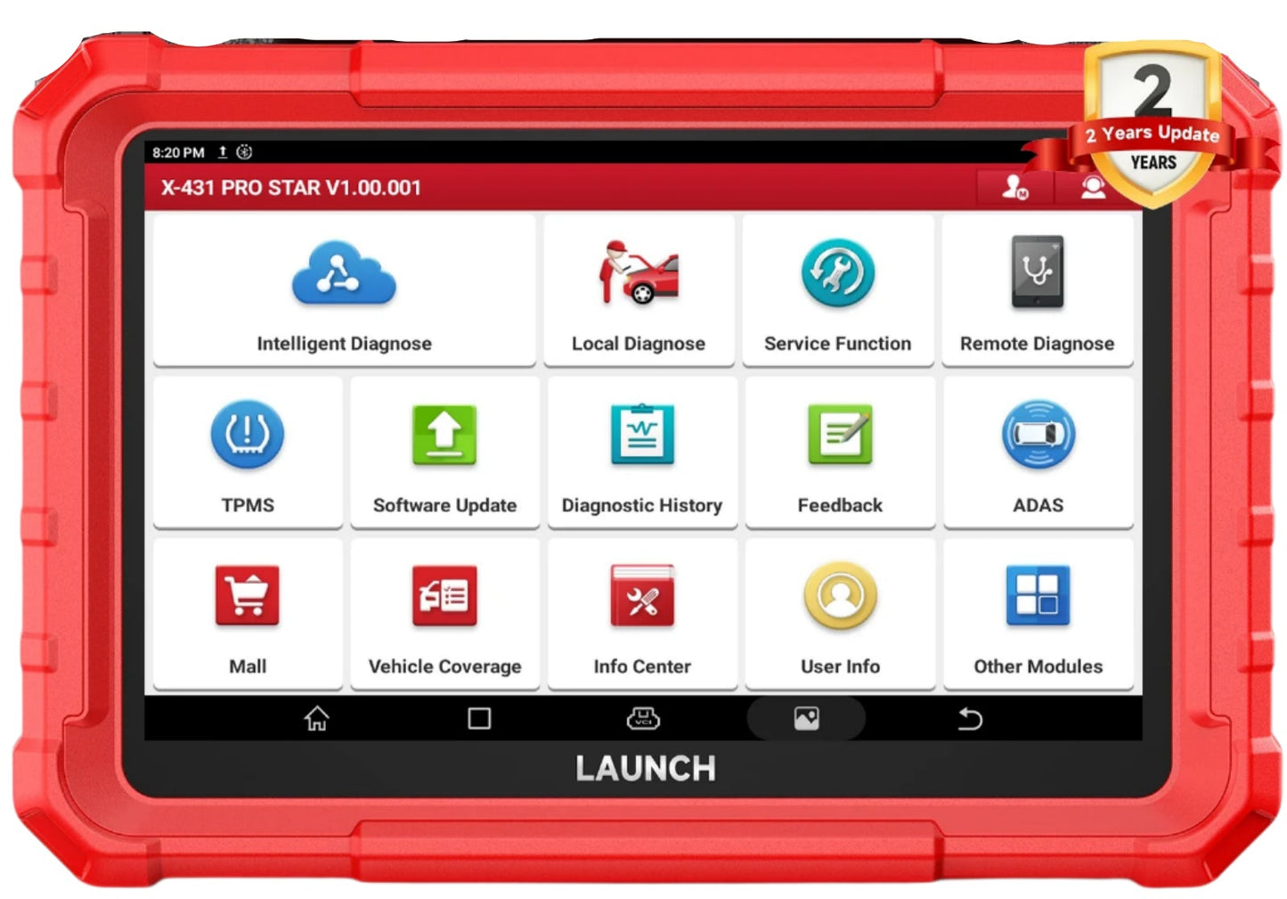 Professionele Auto Diagnosetool – OBD2 Scanner – Auto Diagnose Scanner – Voertuig Diagnosetool – Systeemdiagnose – 8-Inch Touchscreen – 6000mAh Batterij