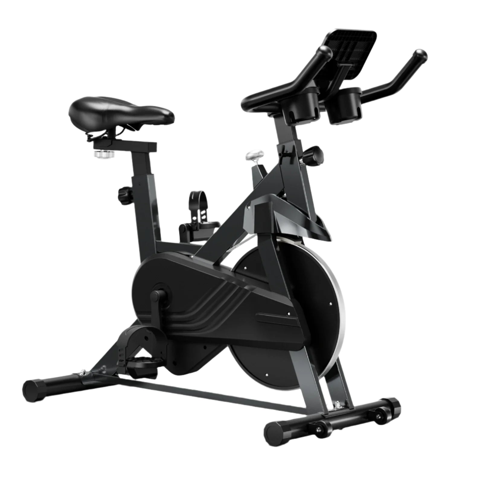 Hometrainer – Fitnessfiets – Trainingsfiets – Cardiofiets – Magnetische Weerstand – Verstelbaar Zadel – LCD-Display - Zilverachtig Zwart - QUORE