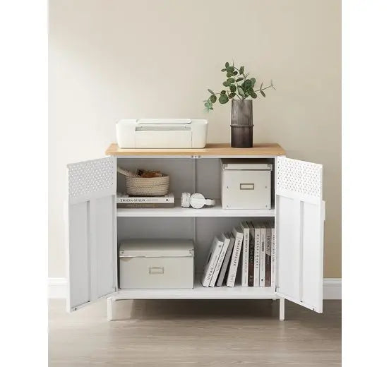 Opbergkast - Organizer - Kantoorkast - Kantoorartikelen - Meubels - 40 cm x 80 cm x 76 cm - Wit