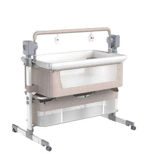 Baby Wiegje - Sleeper - Wieg - Babybedje - Voor pasgeborenen - Verplaatsbaar - Draagbaar - Nestbedje - Babyreisbedje - Speelbedje met klamboe - Khaki
