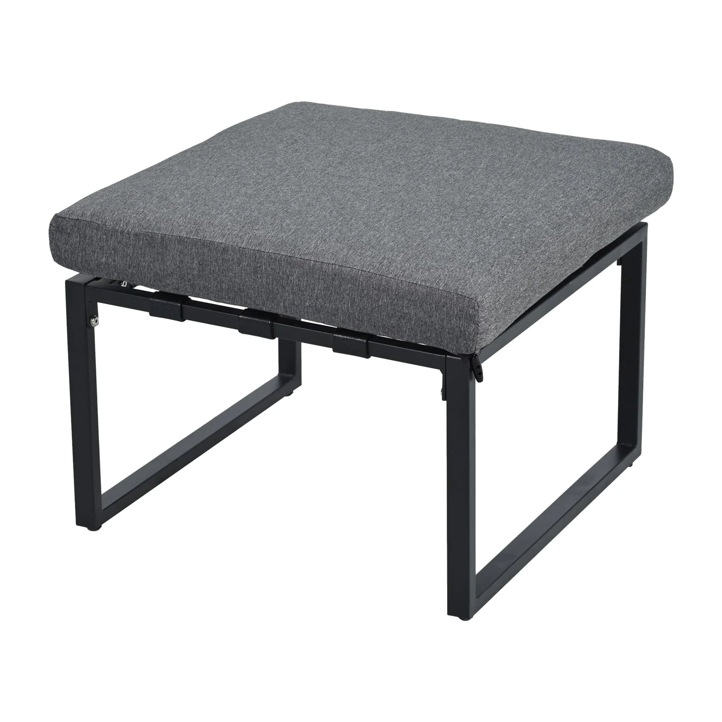 Loungeset Voor Buiten – Hoekbank – Loungesofa – Tuinmeubilair – Terrasmeubel – Gegalvaniseerd Staal – Weerbestendig – PU-Weefwerk