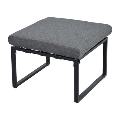 Loungeset Voor Buiten – Hoekbank – Loungesofa – Tuinmeubilair – Terrasmeubel – Gegalvaniseerd Staal – Weerbestendig – PU-Weefwerk