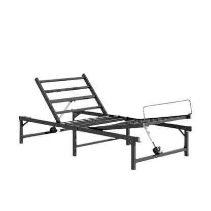Verstelbaar Bedframe – Elektrisch Bedbodem – Verstelbare Lattenbodem – Bedframe Met Afstandsbediening – Stil Motor – Geschikt Voor Diverse Matrassen - 199 x 150 x 30 cm - Zwart