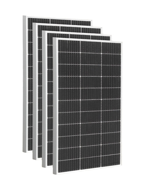 Zonnepaneel - Zonnepanelen - Monokristallijne - Waterdicht - met Glas - en Aluminium Frame - Lichtgewicht - 12V - 450W - 3stuk - voor Boot - Camper - Caravan - RV of Tuin
