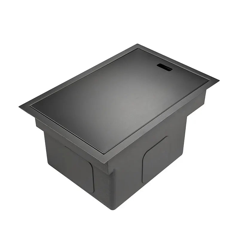 Spoelbak – Gootsteen – Keukenspoelbak – Barspoelbak – Balkonspoelbak – Enkelvoudige Kom – RVS Roestvrij Staal – Compact 45x30 cm