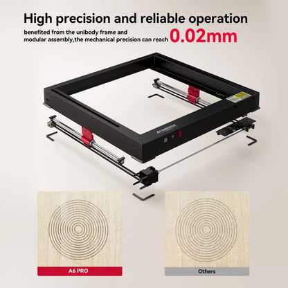 Lasergraveerder – Laser Cutter – Graveermachine – Snijder – 6W Kracht – Graveeroppervlakte 365x305 Mm – Fixed-Focus Laser