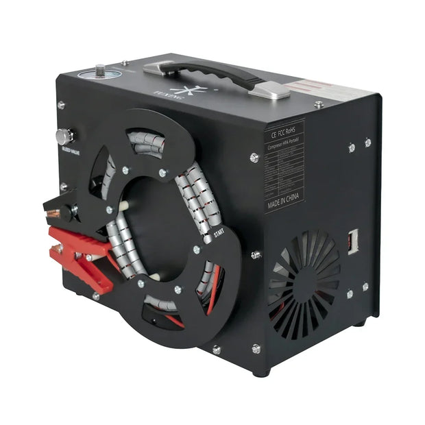 Compressor - Air Compressor - Air Compressor Tire Inflator - Airpress Compressor - 300Bar 4500Psi PCP - 220V - with built-in 12V portable power adapter Fan
