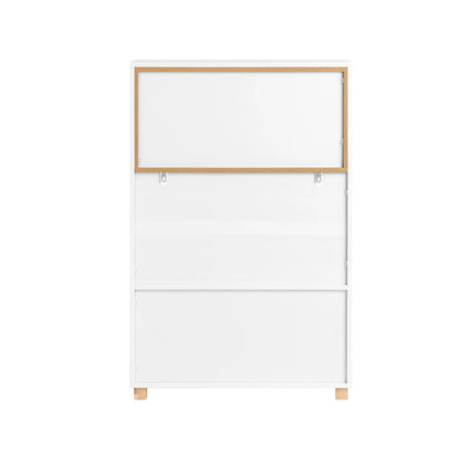 Inklapbare Schrijftafel – Bureau – Computer Tafel – Laptoptafel – Werktafel – Wit – Ruimtebesparend – MDF E1 Materiaal