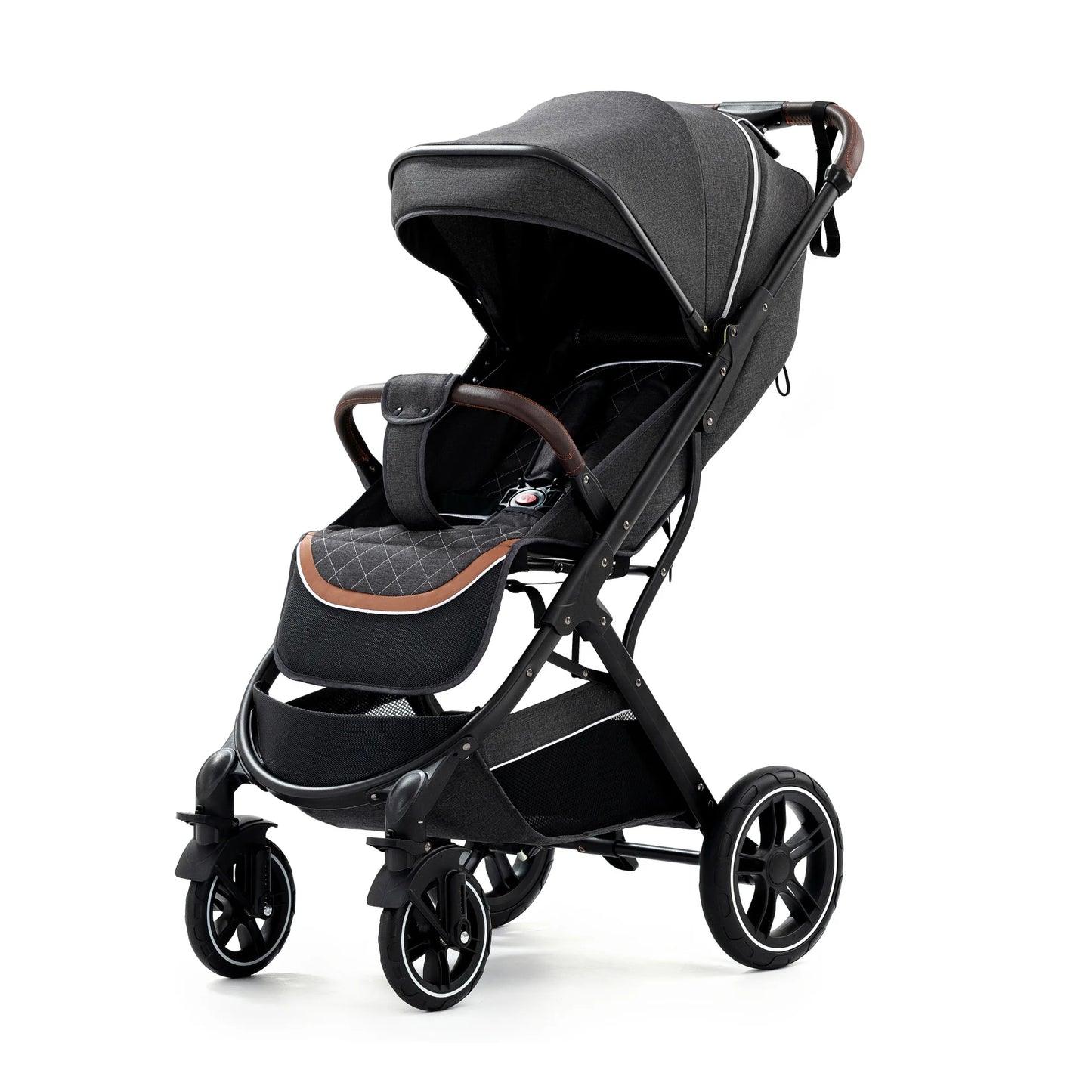 Kinderwagen - Kinderwagen 3 in 1 - Stroller - Opklapbare Wandelwagen - Luxe Kinderwagen - 3-in-1 Luxe Kinderwagen – Draagbare Reiswieg, Inklapbaar, Aluminium Frame voor Pasgeborenen
