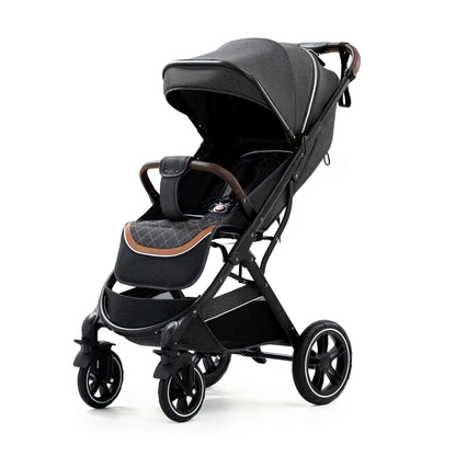 Kinderwagen - Kinderwagen 3 in 1 - Stroller - Opklapbare Wandelwagen - Luxe Kinderwagen - 3-in-1 Luxe Kinderwagen – Draagbare Reiswieg, Inklapbaar, Aluminium Frame voor Pasgeborenen