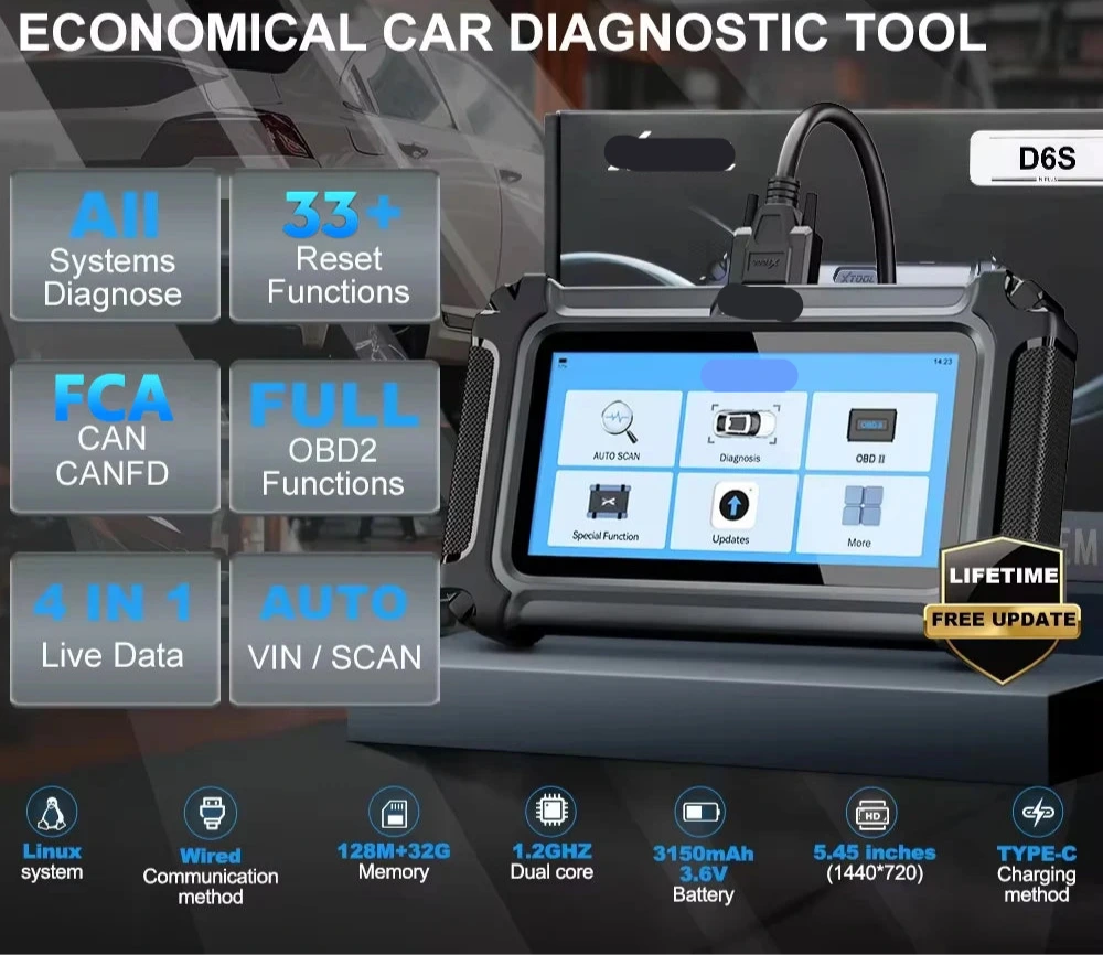 OBD2 Scanner – Diagnoseapparaat – Auto Scanner – Foutcode Lezer – Voertuig Tester – 33+ Servicefuncties – Live Data Weergave