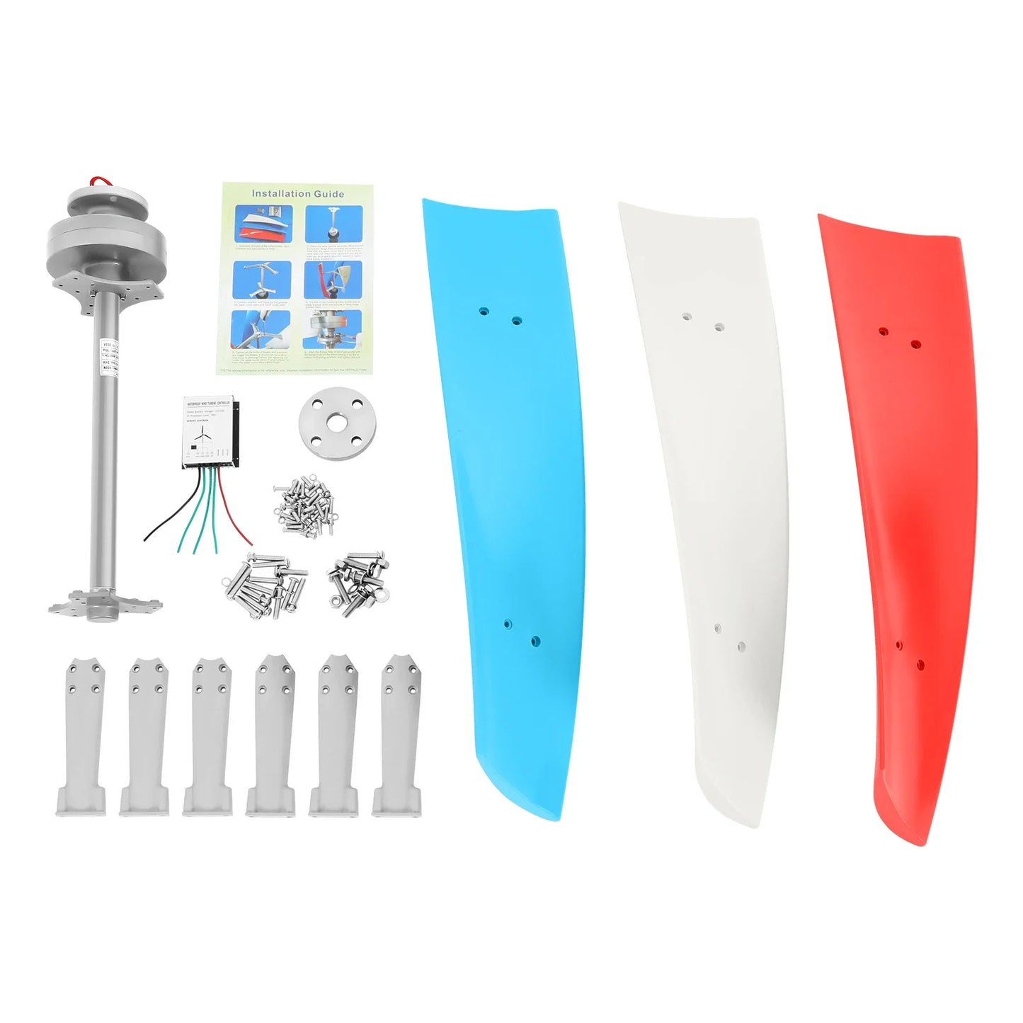 Windturbine – Draagbare Turbine – Compacte Generator – Energieopwekker – Off-Grid Systeem – 12V - 400W Vermogen – Weerbestendig IP67