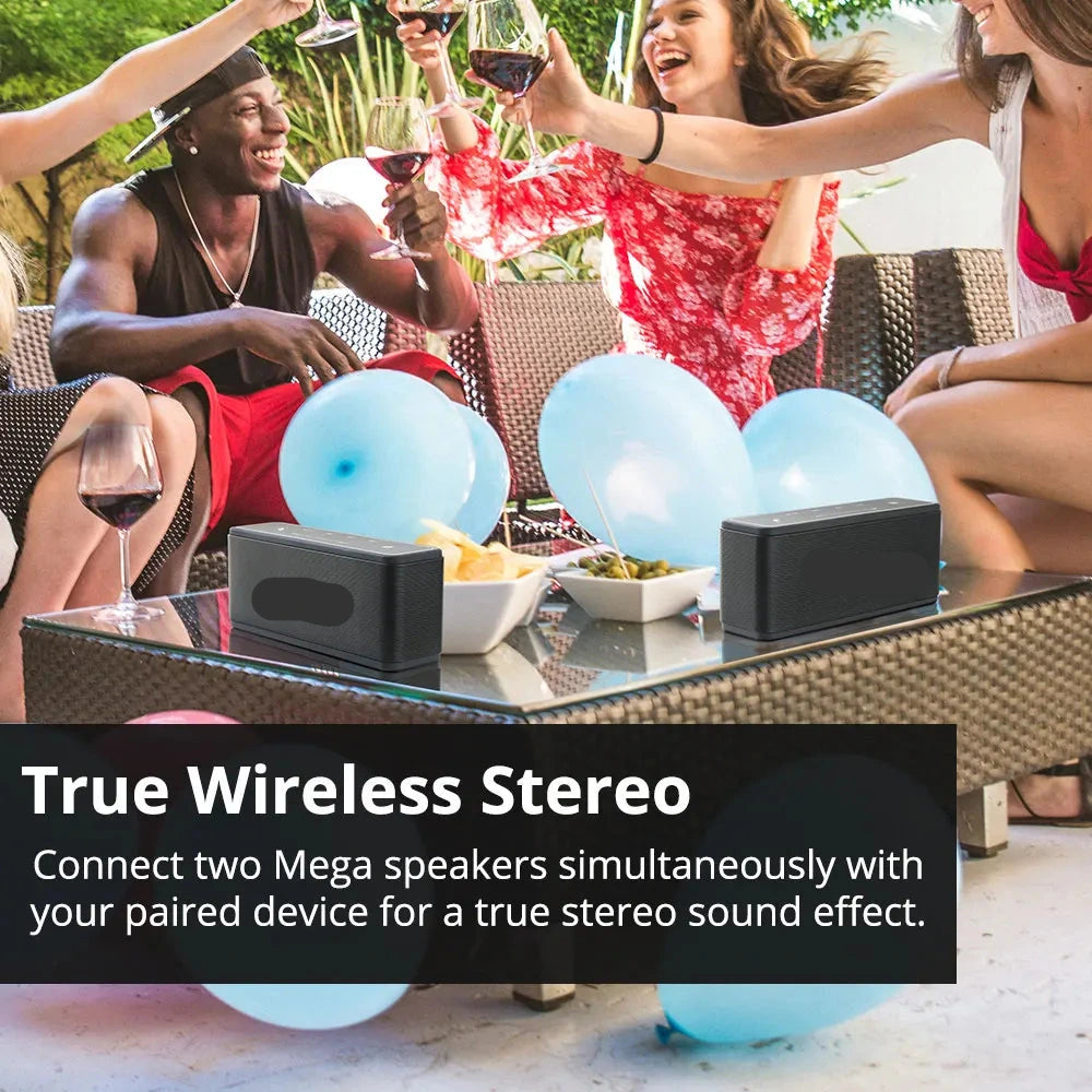 Bluetooth Speaker - Party Speaker - 40W - Draadloze - Draagbare - Touchbediening - 25 Uur Speeltijd - Voor Thuis & Reizen - Zwart