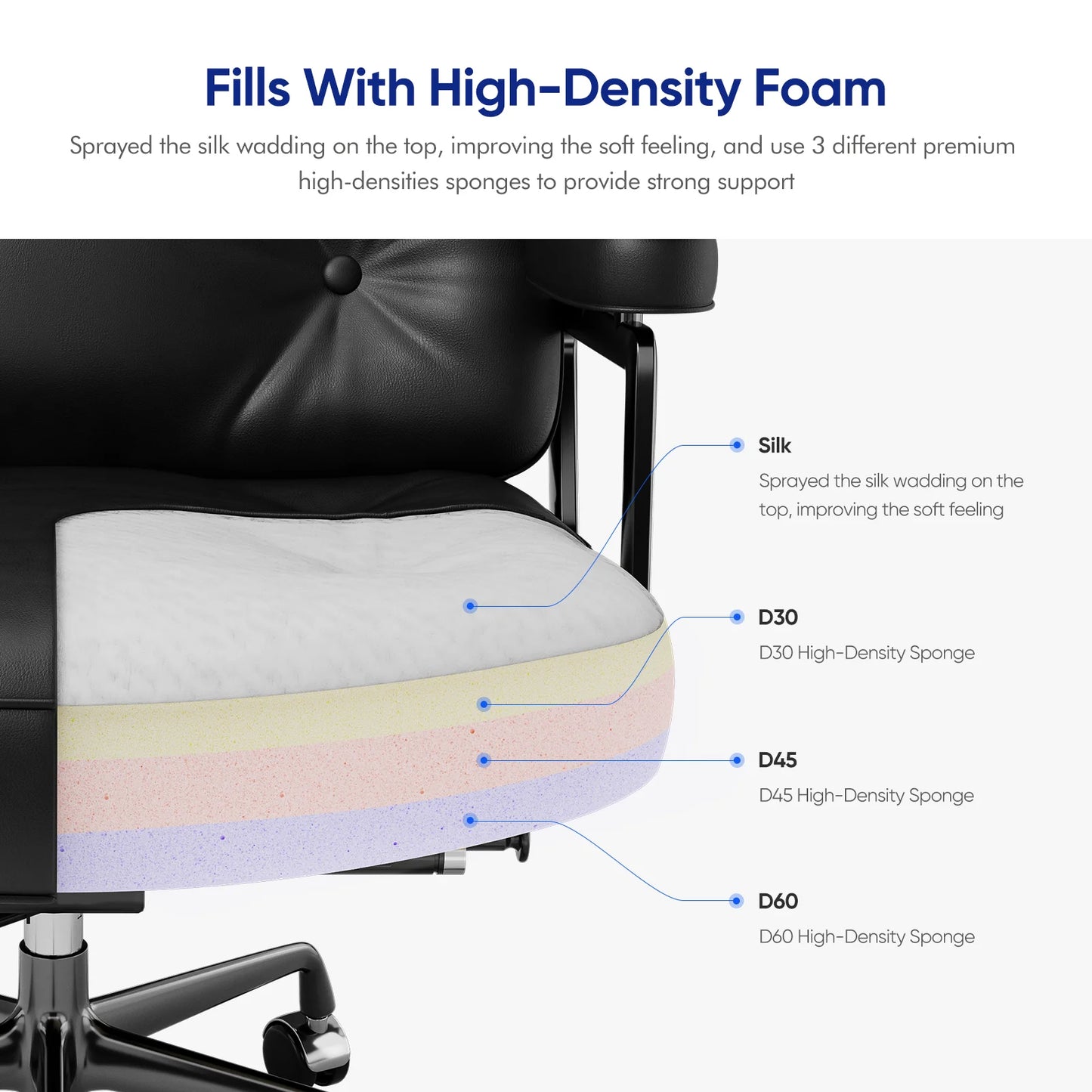 Gamestoel – Gaming Stoel – Bureaustoel – Game Stoel – Gaming Chair – Echt Lederen Bekleding – Ergonomisch Met Verstelbare Rugleuning