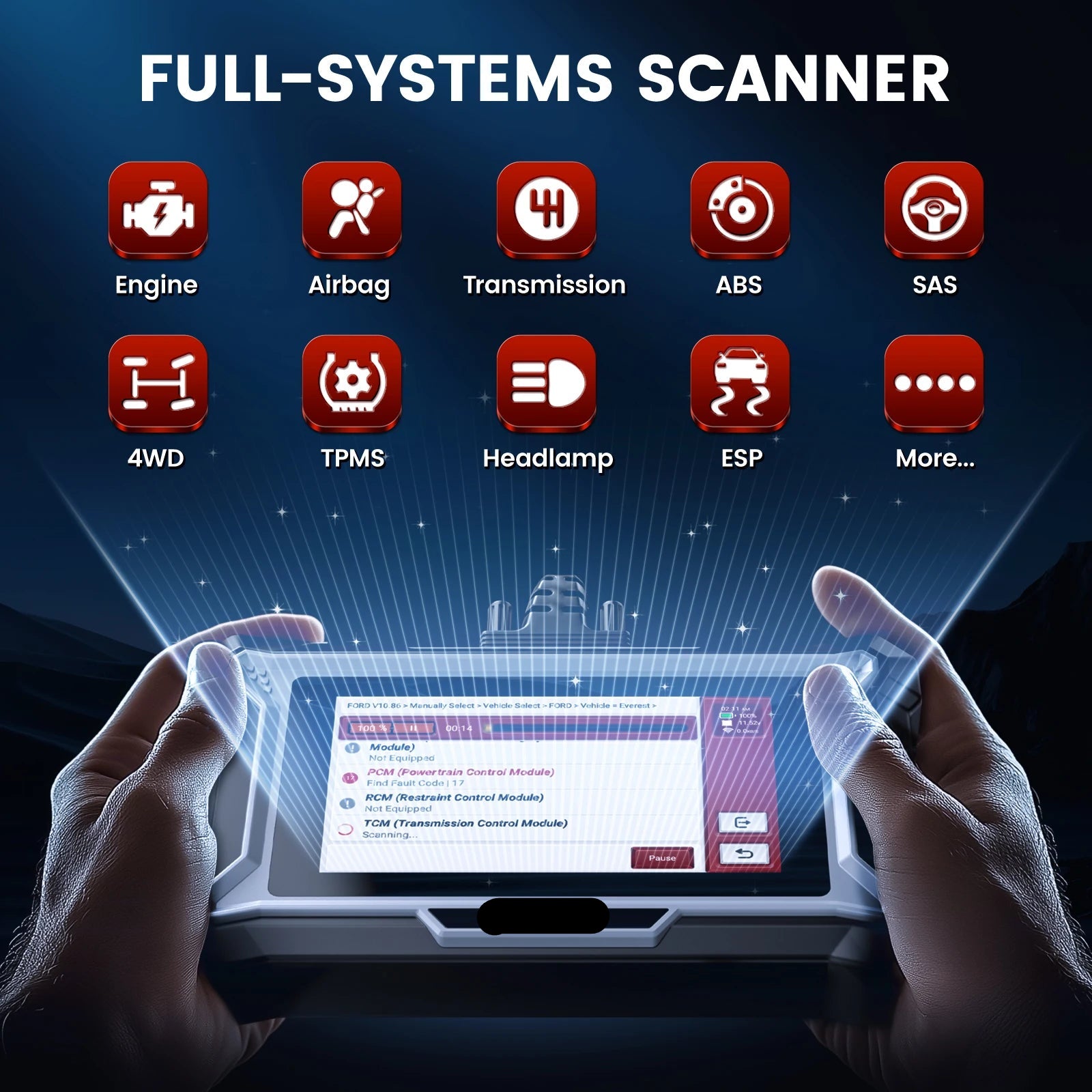 OBD2 Scanner - OBD - Uitleesapparatuur Auto - Diagnosecomputer - Storing Verwijderen - Auto Accessoires - Auto Uitlezen - Systeem Scanner - QUORE