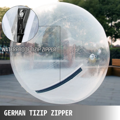 Water Lopen Bal - Water Walking Ball - Bal voor op het Water - Opblaasbaar - 2 meter - Waterdicht - Zwembad - Transparante PVC Zorb Bal met Luchtpomp voor  Strand of Pretpark