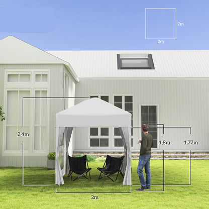 Vouwtent – Opvouwbare Tent – Schaduw Tent – Campingtent – Tuinent – Stalen Frame – Inklapbaar Met Draagtas