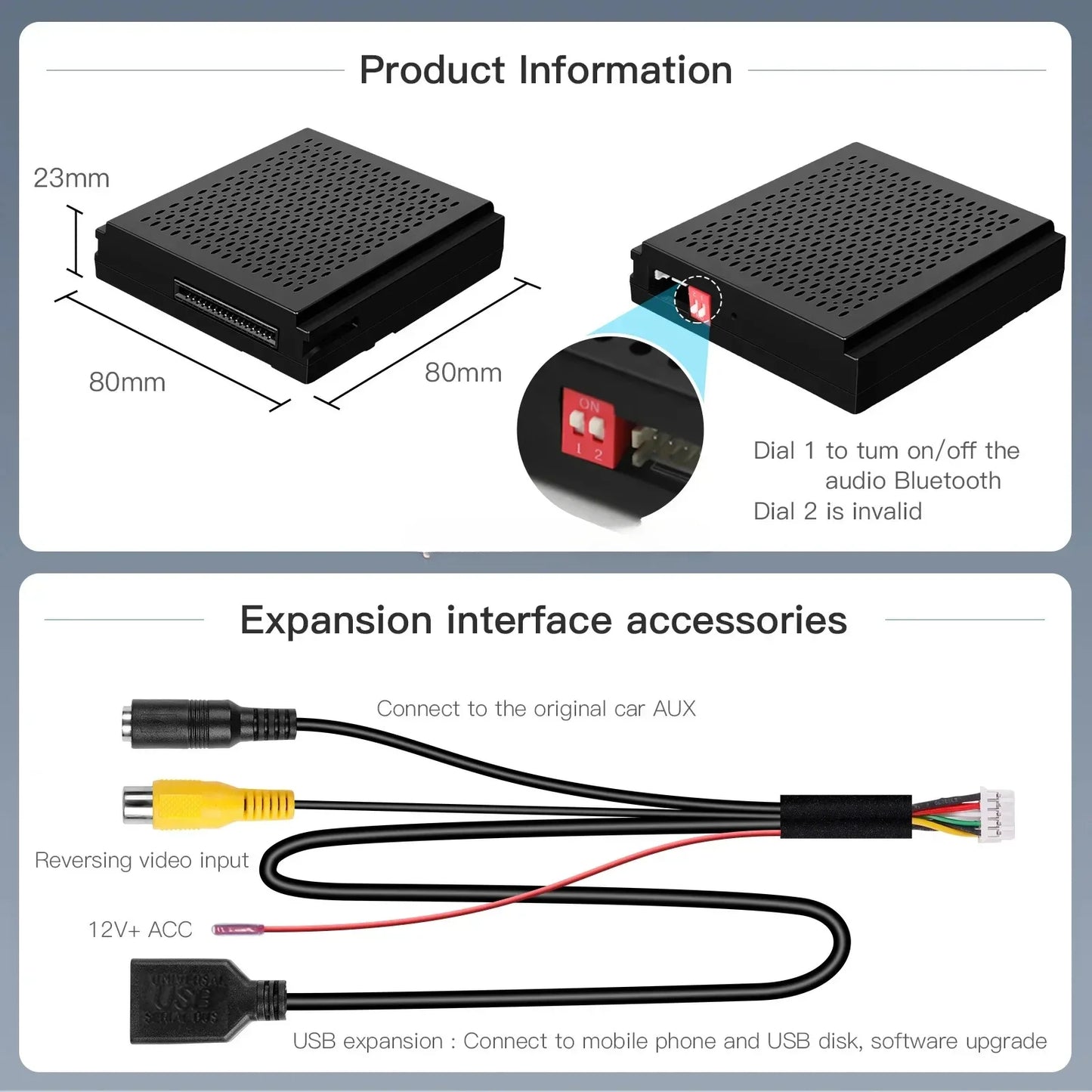 Carplay Module – Carplay Dongle – Android Auto Adapter – Draadloos Carplay – Apple Carplay – Draadloze Connectiviteit – Ondersteuning Achteruitrijcamera