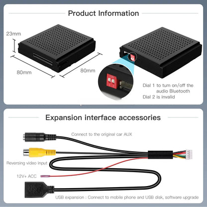Carplay Module – Carplay Dongle – Android Auto Adapter – Draadloos Carplay – Apple Carplay – Draadloze Connectiviteit – Ondersteuning Achteruitrijcamera