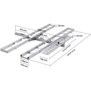 Motorfietsdrager - Fietsdrager - Trekhaak - Inklapbaar - Voor 2 Fietsen - Max 600 LBS - Aluminium Laadklep - Scooter Dirt Bike Trailer Hauler voor Auto Truck - met 2” Receiver - Zwart