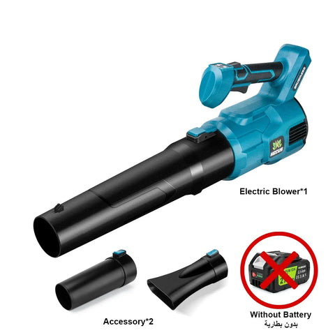 Universal Leaf Blower - Leaf Blower - Blower - Air Freshener - Turbo Blower - 18V - 2 Gears Cordless Leaf Blower - without Battery and Plug