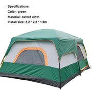 Outdoor Travel Camping Tent Waterproof Tent Portable Rainproof Sunshine-proof Tent Fishing Hiking Sunshine Shelter
