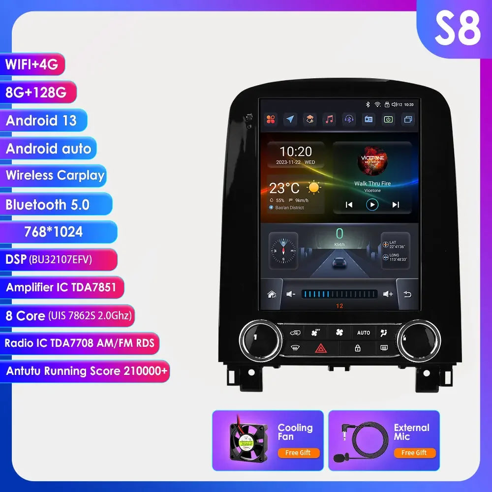 9,7" Multimedia Autoradio – Android Speler – GPS Navigatie – Touchscreen Interface – 2DIN Radio – Voor Renault Scenic 2013-2024 – CarPlay & Android Auto – 4G LTE Connectiviteit