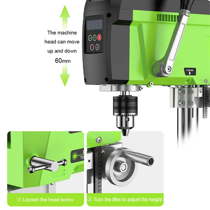 Boorstandaard – Borenhouder – Boorsteun – Boorgeleider – Precisieboorstandaard – 400 Watt Motor – Tot 2500 Rpm - QUORE