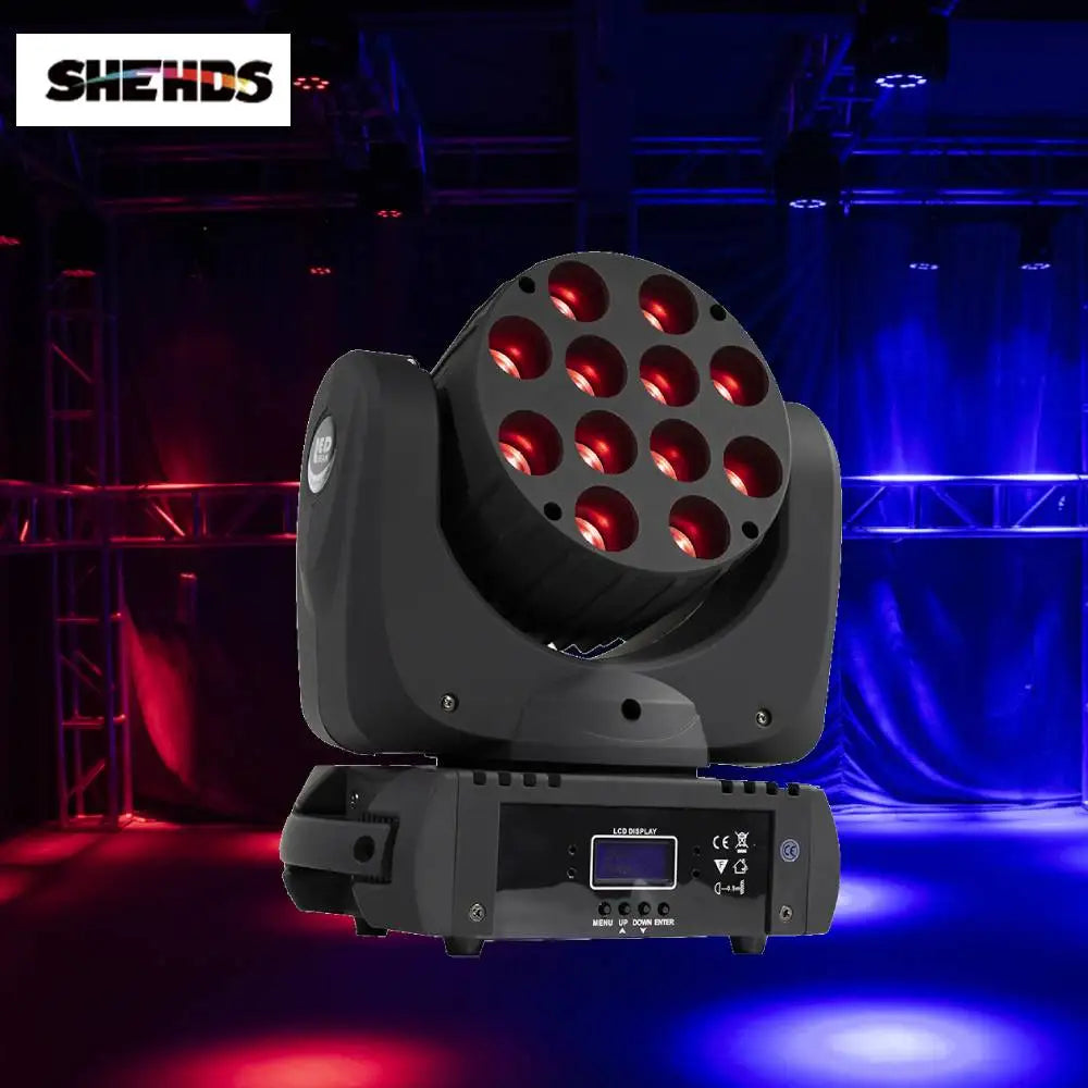 Moving Head Verlichting – Podiumlicht – DJ Licht – Disco Spot – RGBW LED – 144W Vermogen – 540° Pan & 180° Tilt – DMX512 Stuurbaar – Compact & Robuust