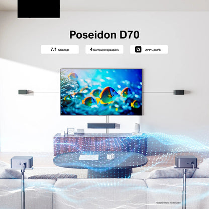 Soundbar – Home Cinema Speaker – Surround Geluidssysteem – Wireless Subwoofer – Bluetooth Soundbar – 7.1 Kanaals Surround – 410W Krachtige Output