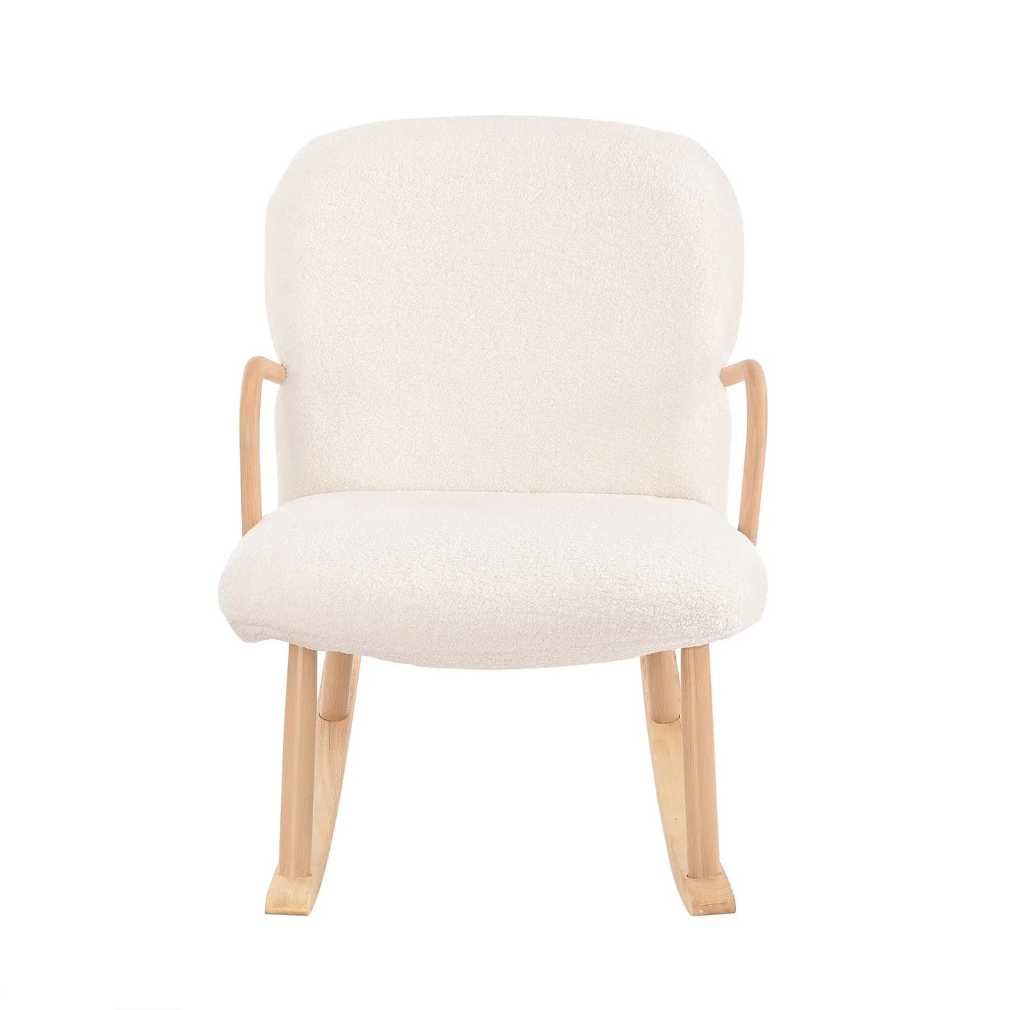 Schommelstoel – Relaxstoel – Loungefauteuil – Fauteuil – Leesstoel – Ergonomisch Design – Houten Basis