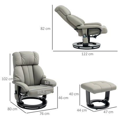 Relaxfauteuil – Massagestoel – Relaxstoel – Zithoekstoel – 10 Massagepunten – Verstelbare Rugleuning