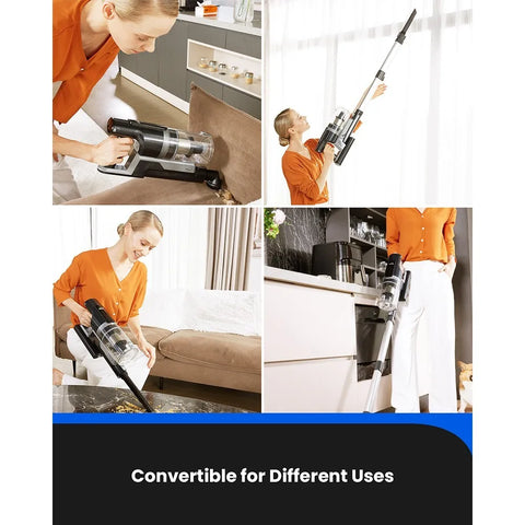 Steelstofzuiger Draadloos - Steelstofzuiger - Stofzuiger - Steelstofzuiger Snoerloos - Krachtige Zuigkracht - 30000Pa - 60 minuten looptijd - <500w - Li-ion - Zwart