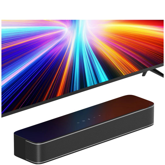 Soundbar - Soundbars for TV - Soundbar with Subwoofer - Soundbar 120W - 2.1ch TV - Bluetooth 5.3 - Smart App - EQ settings - Wireless - Wired - Suitable for TV, PC &amp; Gaming - Black