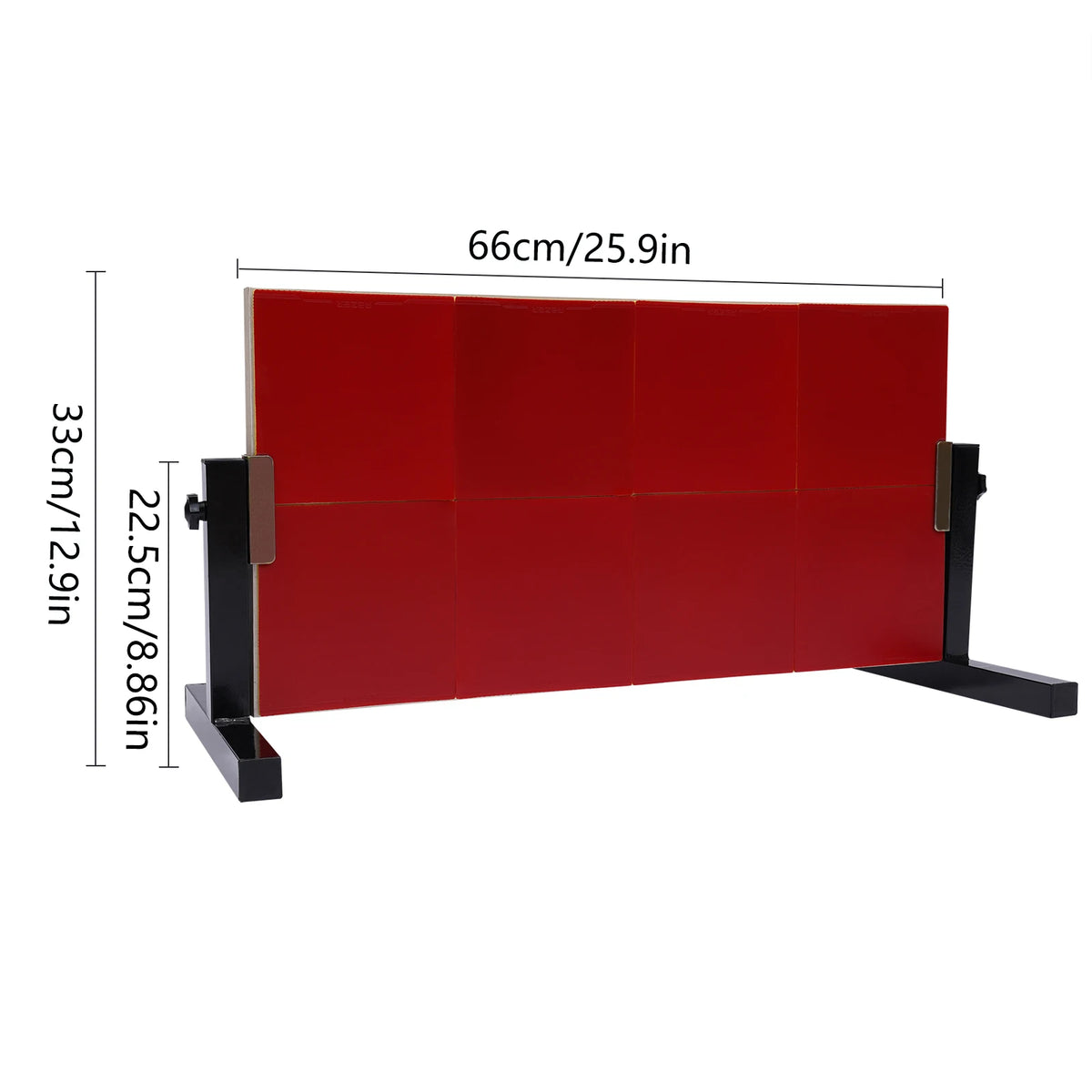Tafeltennis Rebound Board - 2e Generatie Pingpong Return Board met 8 Rode Rubbers - Zelftrainingsapparatuur - Ping Pong - Tafeltennis Tafel - QUORE