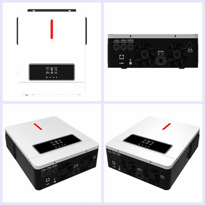 Hybride Solar Inverter – Zonne-omvormer – Batterijlader – Off-Grid Inverter – MPPT Regelaar – 1800W 12V – Pure Sinusgolf – 80A MPPT-laadstroom - QUORE