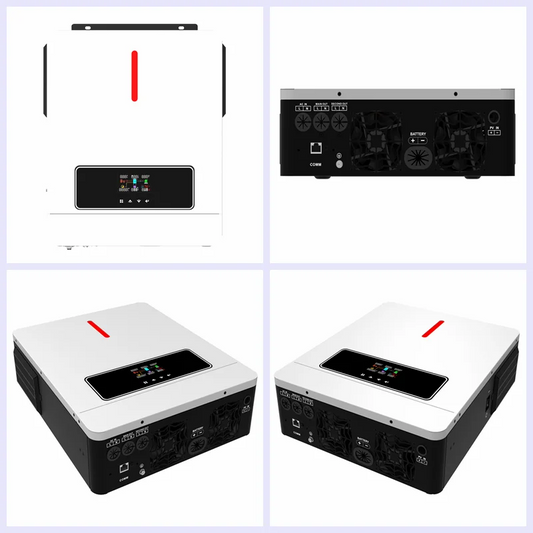 Hybride Solar Inverter – Zonne-omvormer – Batterijlader – Off-Grid Inverter – MPPT Regelaar – 1800W 12V – Pure Sinusgolf – 80A MPPT-laadstroom - QUORE