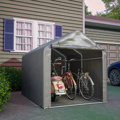 Fietsenberging – Fietsenstalling – Fietsenhok – Fietsberging – Tuinschuur – Gegalvaniseerd Stalen Frame – Waterdicht PE Zeil